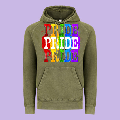 Pride Pride Pride Vintage Hoodie Designed By Fadigitalartstudio