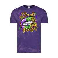 Cloud Purple mardi gras with  lip olivia Vintage Tee - OliviaCreatesArt