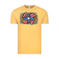 Vintage Mustard 4th of July Pinwheel Vintage Tee - Jasminsmagicworld