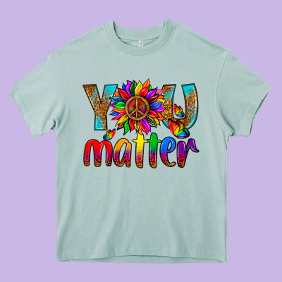 Lgbtq+ You Matter With Leopard Heavy Core Tee Designed By Nancycooperartshop