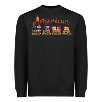 Black american mama Heavyweight Sweatshirt - BarkalooDesign