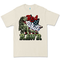 Bone Red white rawr 4th of july Premium Tee - HowdyJamesFarm