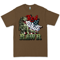 Cacao Red white rawr 4th of july Premium Tee - HowdyJamesFarm