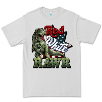 Red White Rawr 4th Of July Premium Tee | Teevron