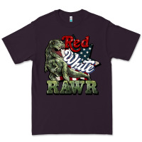 Plum Red white rawr 4th of july Premium Tee - HowdyJamesFarm