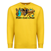 Lemon peace love jesus Premium Sweatshirt - AdoDesignShop