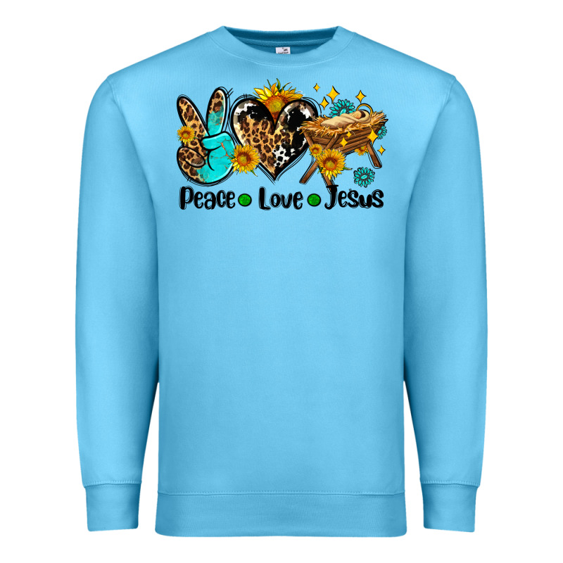 Peace Love Jesus Premium Sweatshirt by AdoDesignShop | Teevron