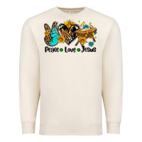 Sandshell peace love jesus Premium Sweatshirt - AdoDesignShop