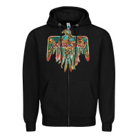 Black wild soul thunderbird Zipper Hoodie - BarkalooDesign