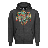 Charcoal Heather wild soul thunderbird Zipper Hoodie - BarkalooDesign
