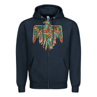 Navy wild soul thunderbird Zipper Hoodie - BarkalooDesign