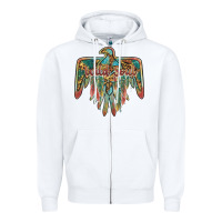White wild soul thunderbird Zipper Hoodie - BarkalooDesign