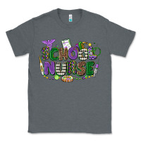 Charcoal Heather school nurse mardi gras Classic Tee - CowGirlArtShop