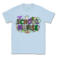 Dusty Blue school nurse mardi gras Classic Tee - CowGirlArtShop