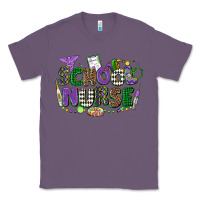 Lavender school nurse mardi gras Classic Tee - CowGirlArtShop