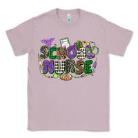 Lilac school nurse mardi gras Classic Tee - CowGirlArtShop