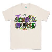 Natural school nurse mardi gras Classic Tee - CowGirlArtShop