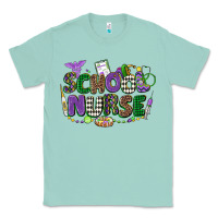 Seafoam school nurse mardi gras Classic Tee - CowGirlArtShop