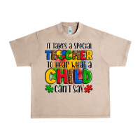 French Oak it takes a special teacher to hear what a child can't say Urban Heavy Tee - OliviaCreatesArt