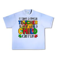 Grape Ice it takes a special teacher to hear what a child can't say Urban Heavy Tee - OliviaCreatesArt
