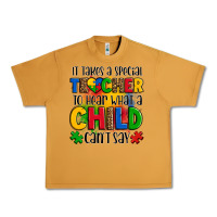 Peanut Butter it takes a special teacher to hear what a child can't say Urban Heavy Tee - OliviaCreatesArt