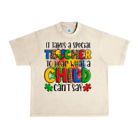 Sandshell it takes a special teacher to hear what a child can't say Urban Heavy Tee - OliviaCreatesArt