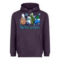 Plum tis the season christmas tree  cake winter and snowman Heavyweight Hoodie - AdoDesignShop