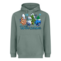Sage tis the season christmas tree  cake winter and snowman Heavyweight Hoodie - AdoDesignShop