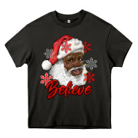 Asphalt african american santa believe Heavy Core Tee - RanaPortraitStore