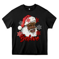 Black african american santa believe Heavy Core Tee - RanaPortraitStore