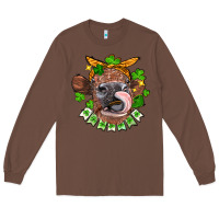 Chestnut St. Patrick's Day cow Long Sleeve Tee - FaDigitalArtStudio