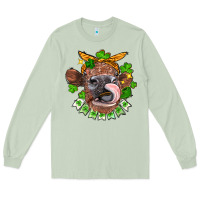 Matcha St. Patrick's Day cow Long Sleeve Tee - FaDigitalArtStudio