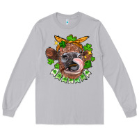 Moon Dust St. Patrick's Day cow Long Sleeve Tee - FaDigitalArtStudio