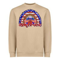 Mushroom america rainbow Heavyweight Sweatshirt - BarkalooDesign