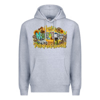 Heather Grey just small town paraprofessional Premium Hoodie - CowhideDigitalArt