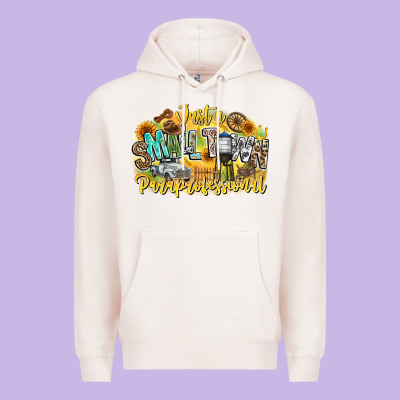 Just Small Town Paraprofessional Premium Hoodie Designed By Cowhidedigitalart