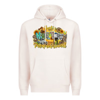 Pale Pink just small town paraprofessional Premium Hoodie - CowhideDigitalArt
