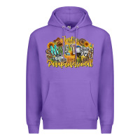 Purple just small town paraprofessional Premium Hoodie - CowhideDigitalArt