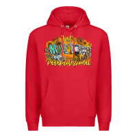 Red just small town paraprofessional Premium Hoodie - CowhideDigitalArt