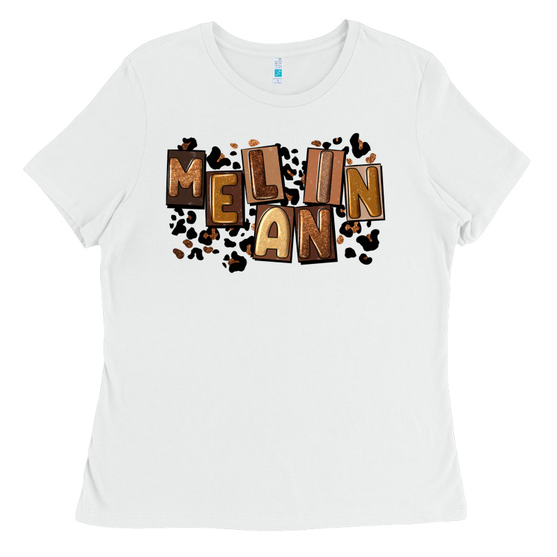 Melanin With Leopard Ladies Tee by CowGirlArtShop | Teevron