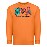 Carrot peace love  cure Premium Sweatshirt - AdoDesignShop