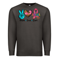 Smoke peace love  cure Premium Sweatshirt - AdoDesignShop