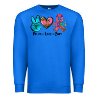 True Royal peace love  cure Premium Sweatshirt - AdoDesignShop
