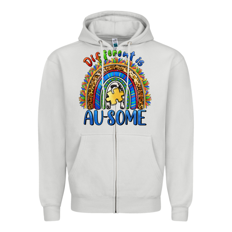 Different Is Ausome Zipper Hoodie by BarkalooDesign | Teevron