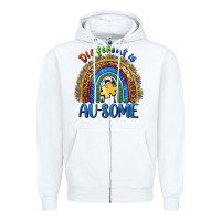 White different is ausome Zipper Hoodie - BarkalooDesign
