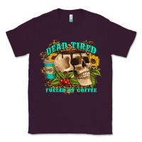 Plum dead tired fueled by coffee Classic Tee - Artiststas