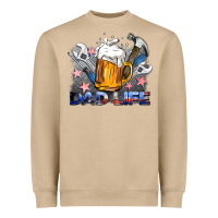 Mushroom dad life beer and tools Heavyweight Sweatshirt - BarkalooDesign