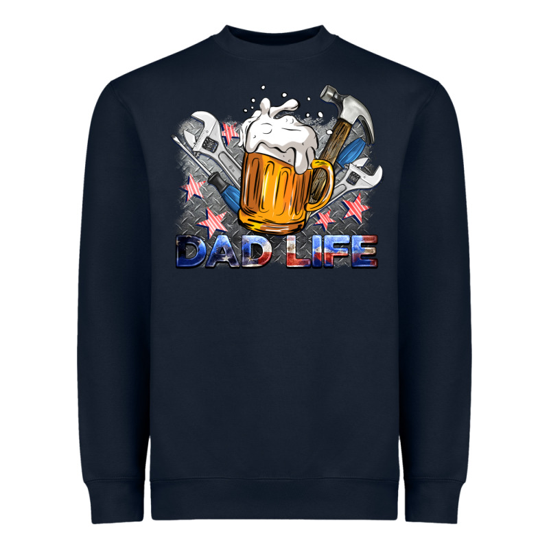 Dad Life Beer And Tools Heavyweight Sweatshirt by BarkalooDesign | Teevron