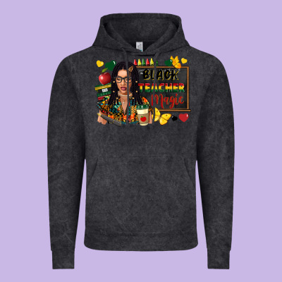 Juneteenth Black Teacher Magic Vintage Hoodie Designed By Fadigitalartstudio