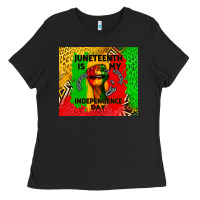 Black juneteenth is my independence day Ladies Tee - CowGirlArtShop